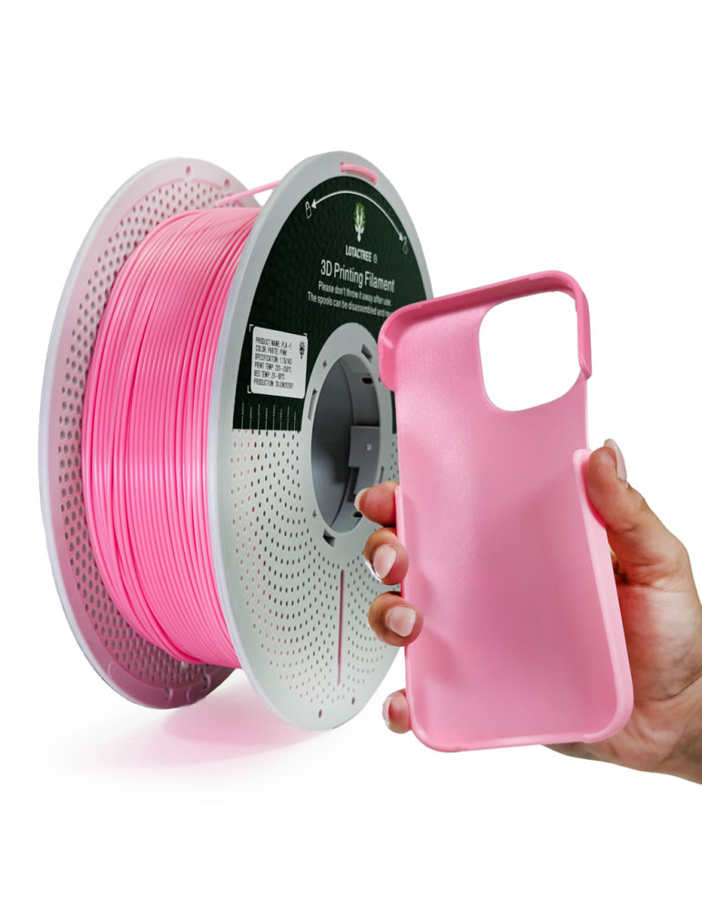 Filamento PLA-E Pastel Pink Lotactree 1Kg | Core XY