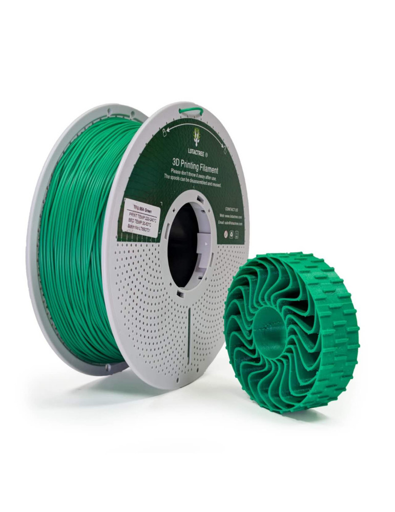 Filamento TPU 95A Green Lotactree 1Kg | Core XY
