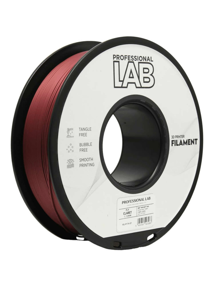 PLA Claret Prof. Lab | Filamento Económico | Core XY
