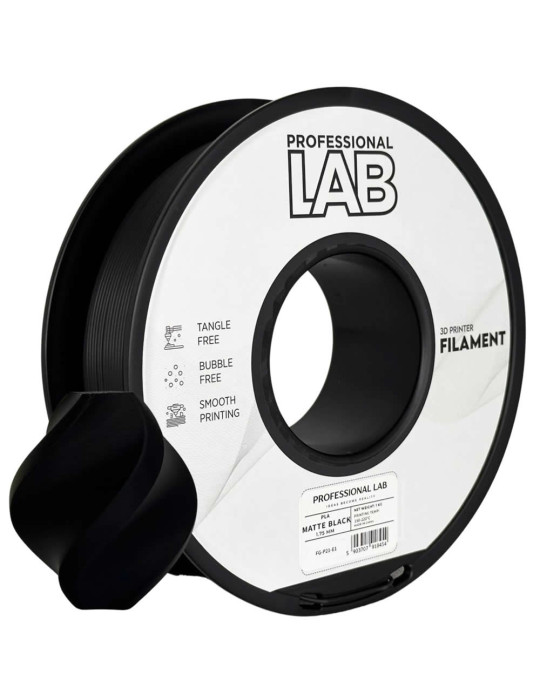 PLA Matte Black Prof. Lab | Filamento Económico | Core XY
