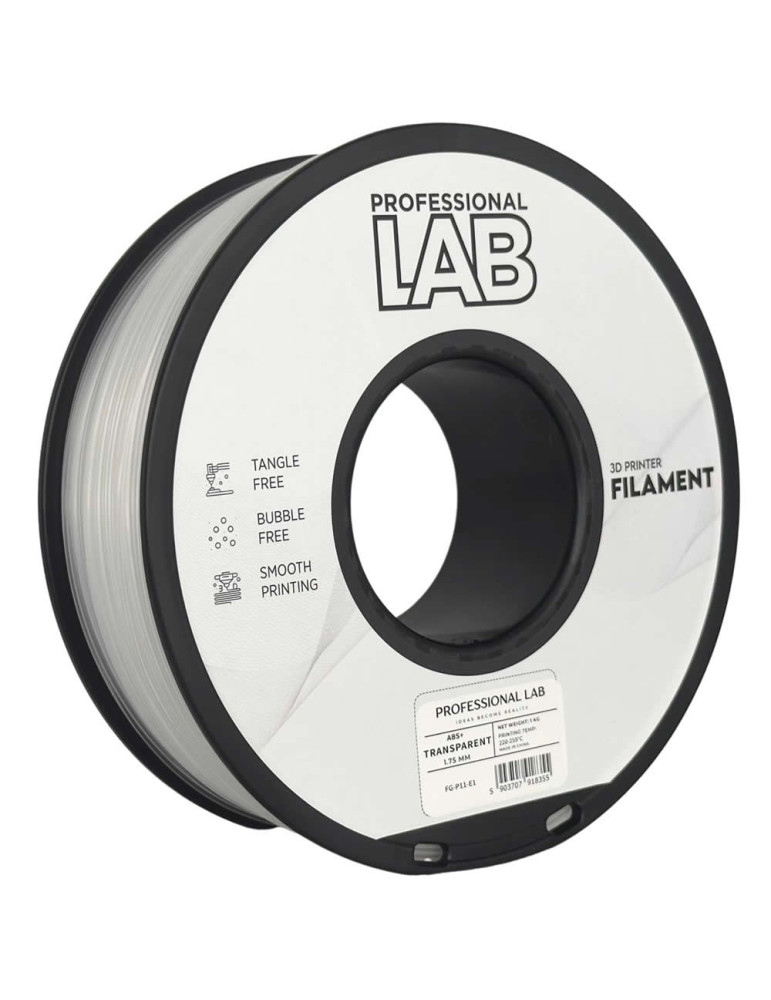 ABS+ Transparent Prof. Lab | Filamento Económico | Core XY