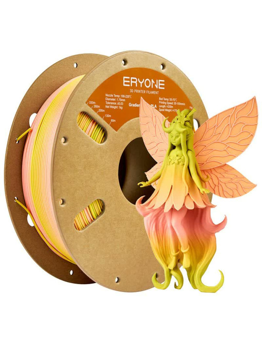 PLA Matte Gradient Pink/Yellow Green Eryone 1kg | Core XY