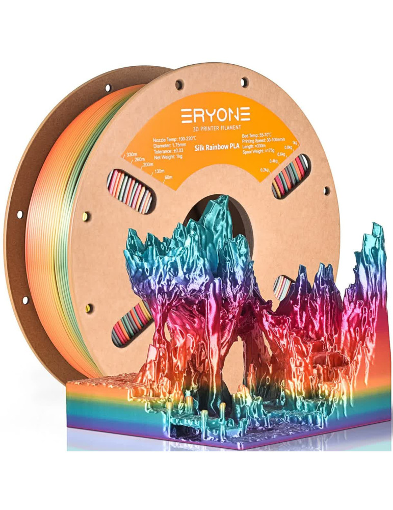 PLA Rainbow Silk Waterfall Eryone 1kg | Core XY