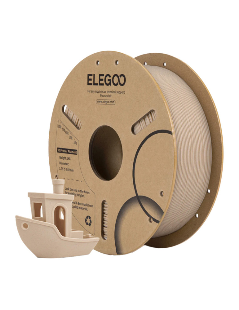 PLA Wood Light Oak Elegoo 1kg | Efeito Madeira | Core XY