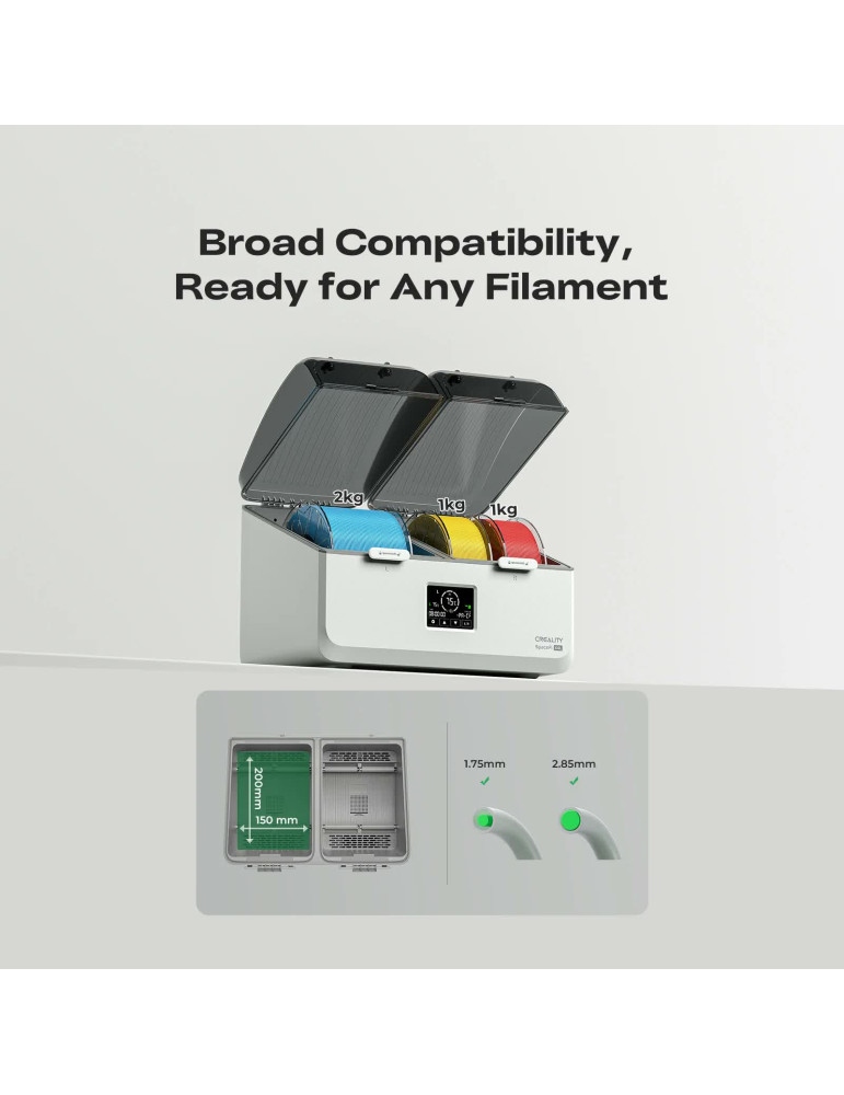 Creality SpacePi X4L | Secador Filamentos 4 Bobinas para Impressão 3D