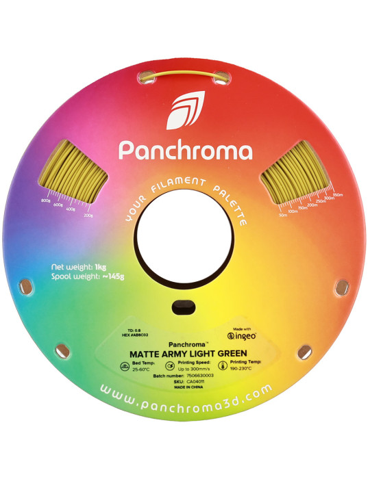 Panchroma PLA Matte Army Light Green 1Kg | Polymaker