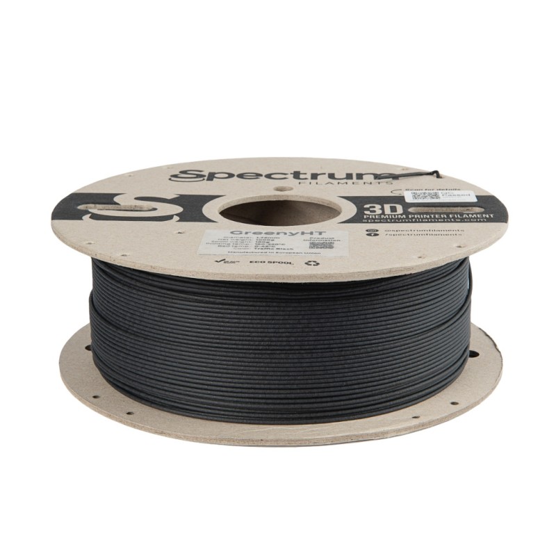 PLA GreenyHT (High Temperature) Traffic Black 1Kg