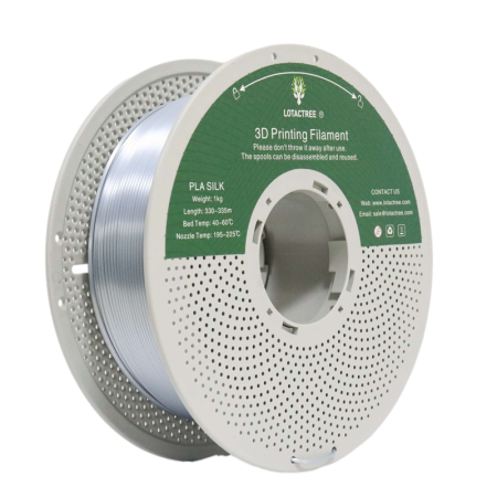 Filamento PLA Silk Silver Lotactree 1Kg | Core XY