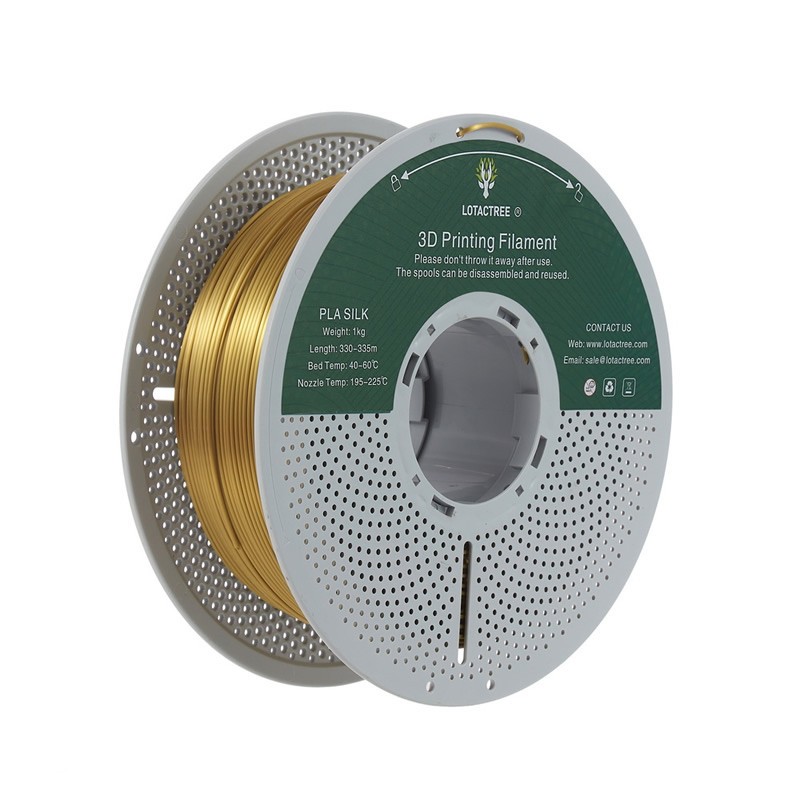 Filamento PLA Silk Greenish Gold Lotactree 1Kg | Core XY