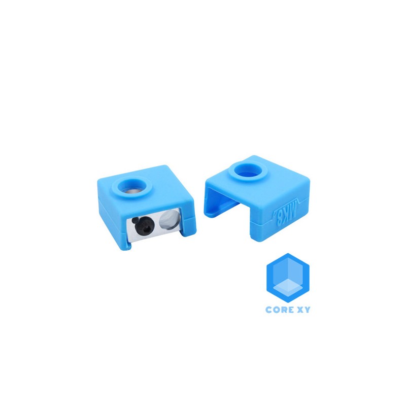 Isolamento Silicone  Heat block MK8 Azul