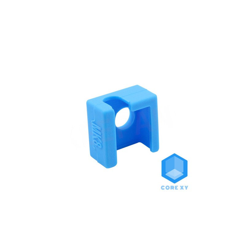 Isolamento Silicone  Heat block MK8 Azul