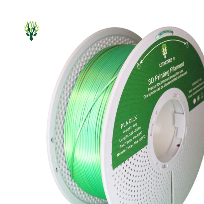 Filamento PLA Silk Tri Color Lotactree 1Kg | Core XY