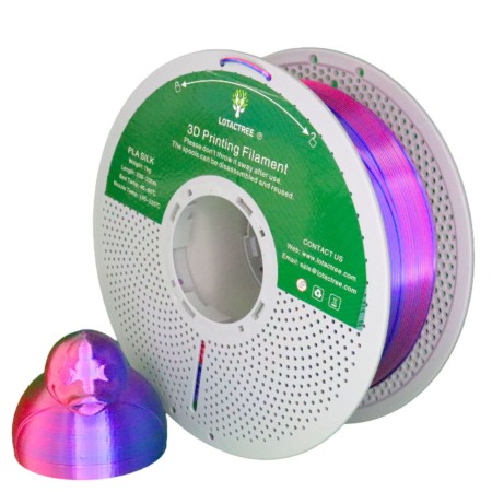 Filamento PLA Silk Tri Color Lotactree 1Kg | Core XY