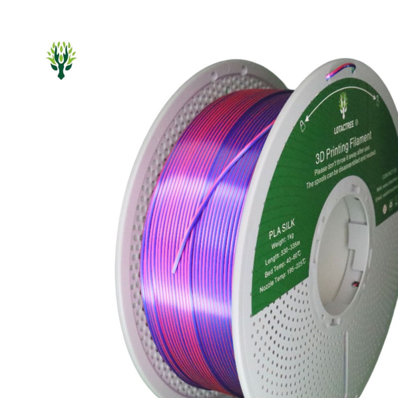 Filamento PLA Silk Tri Color Lotactree 1Kg | Core XY