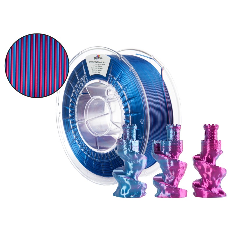 Filamento PLA Magic Silk | Efeito Sedoso Multicolor | Core XY Portugal