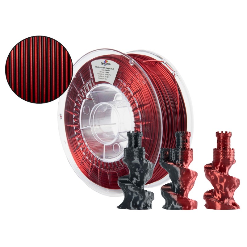 PLA Magic Silk Night Fire 1Kg Spectrum