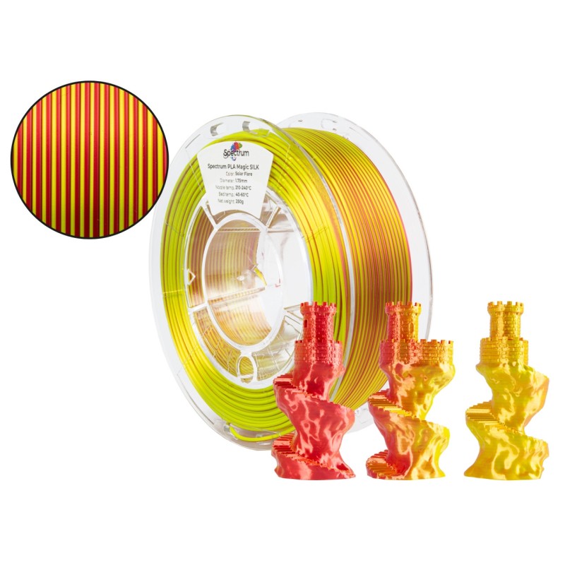 Filamento PLA Magic Silk | Efeito Sedoso Multicolor | Core XY Portugal