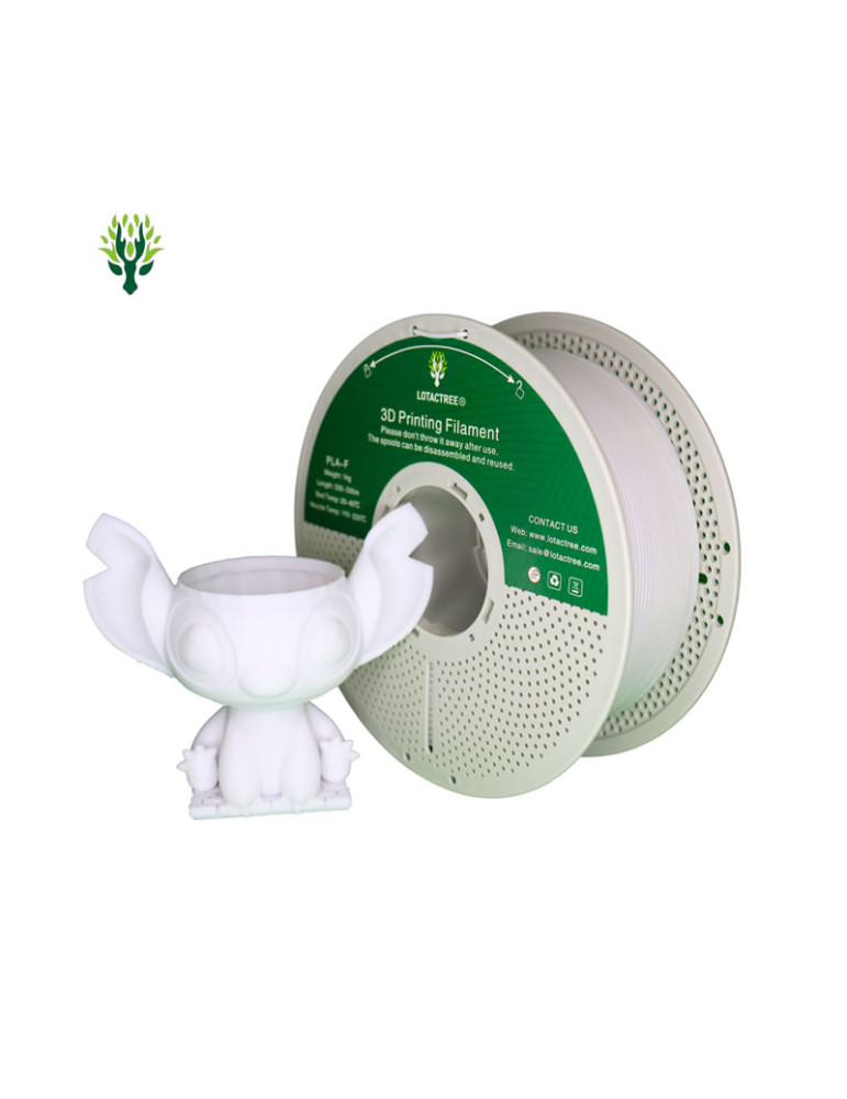 Filamento PLA-F White Lotactree 1Kg | Core XY