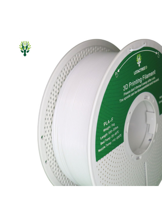 Filamento PLA-F White Lotactree 1Kg | Core XY