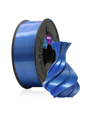 Filamento PLA Silk Azul Acero Winkle 1kg | Core XY