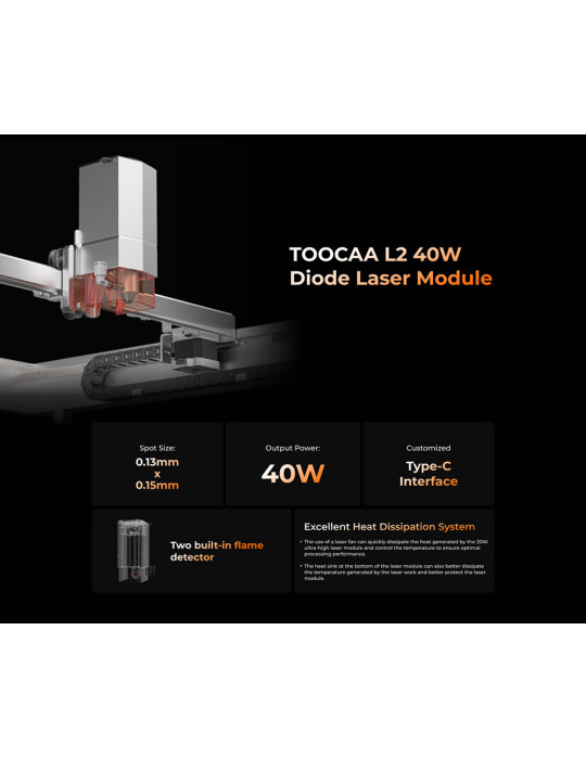 TOOCAA L2 Desktop Laser Engraver & Cutter