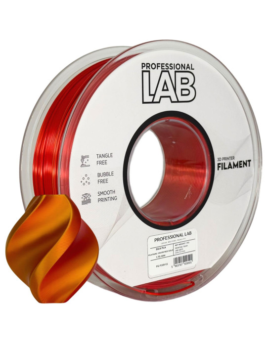 PLA Dual Color Red/Gold Prof. Lab - Filamento Luxo 3D | Core XY