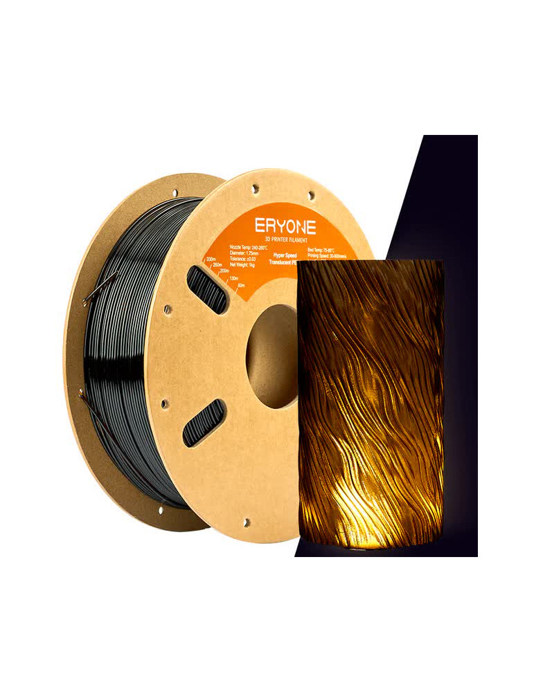 PETG Hyper Speed Translucent Amber Eryone - Filamento Rápido 3D