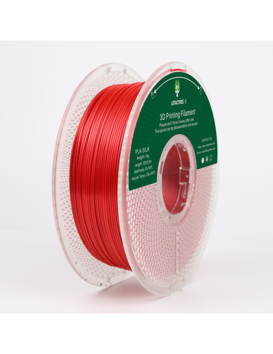 Filamento PLA Silk Red Lotactree 1Kg | Core XY